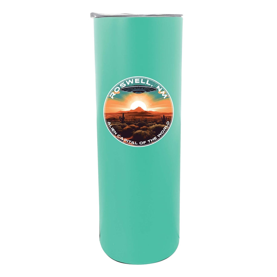 Roswell Mexico Design A Souvenir 20 oz Insulated Stainless Steel Skinny Tumbler Image 1