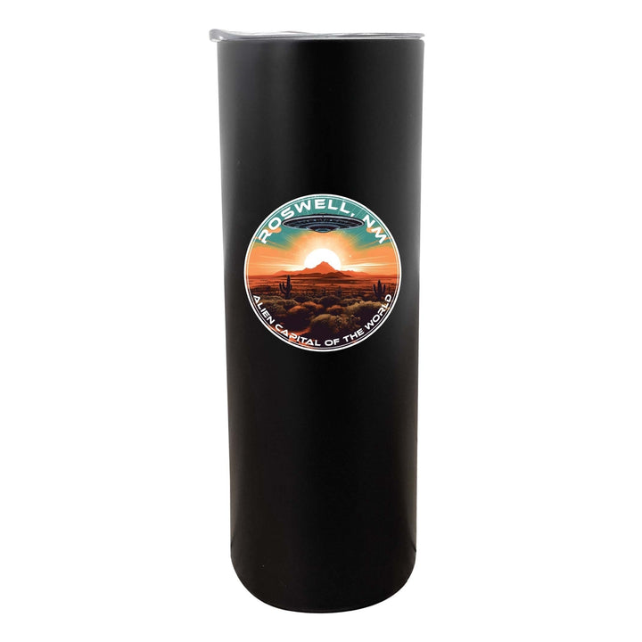 Roswell Mexico Design A Souvenir 20 oz Insulated Stainless Steel Skinny Tumbler Image 3