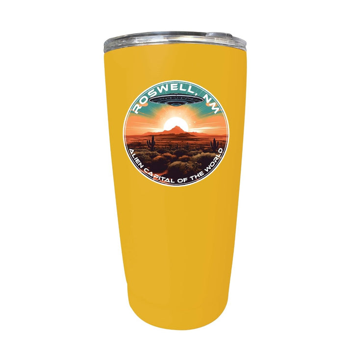 Roswell Mexico Design A Souvenir 16 oz Stainless Steel Insulated Tumbler Image 3