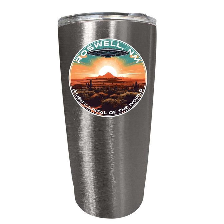 Roswell Mexico Design A Souvenir 16 oz Stainless Steel Insulated Tumbler Image 4