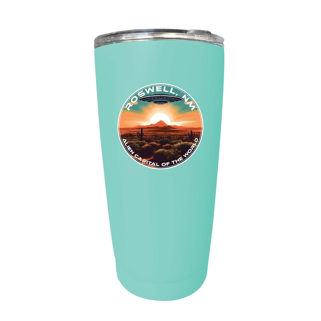 Roswell Mexico Design A Souvenir 16 oz Stainless Steel Insulated Tumbler Image 4