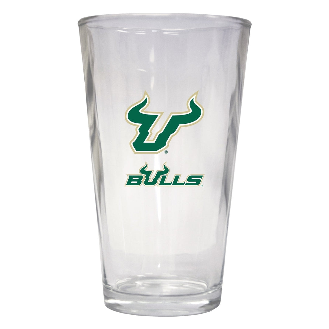 South Florida Bulls 16 oz Pint Glass Officially Licensed Collegiate Product Image 1