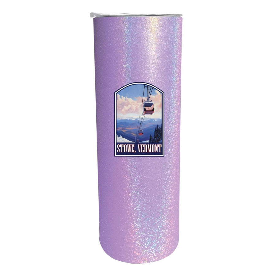 Stowe Mountain Vermont Design B Souvenir 20 oz Insulated Stainless Steel Skinny Tumbler Image 1