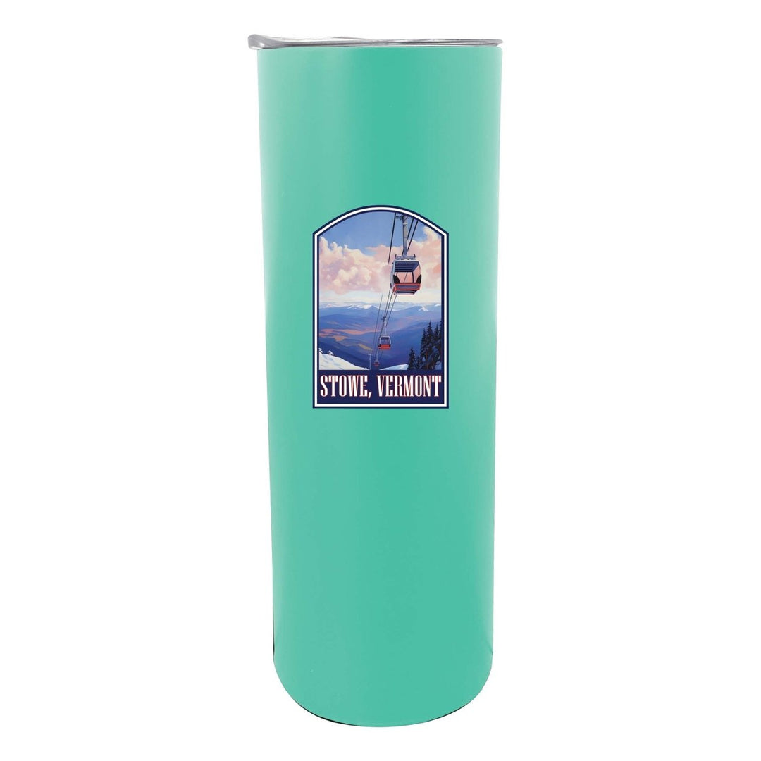 Stowe Mountain Vermont Design B Souvenir 20 oz Insulated Stainless Steel Skinny Tumbler Image 6