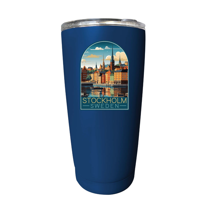 Stockholm Sweden Design A Souvenir 16 oz Stainless Steel Insulated Tumbler Image 3