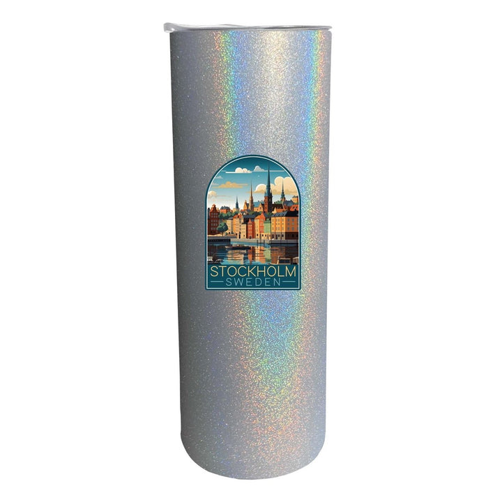 Stockholm Sweden Design A Souvenir 20 oz Insulated Stainless Steel Skinny Tumbler Image 6