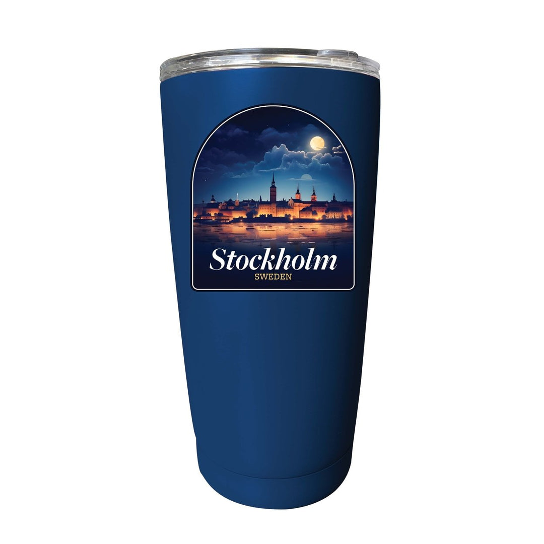 Stockholm Sweden Design B Souvenir 16 oz Stainless Steel Insulated Tumbler Image 1