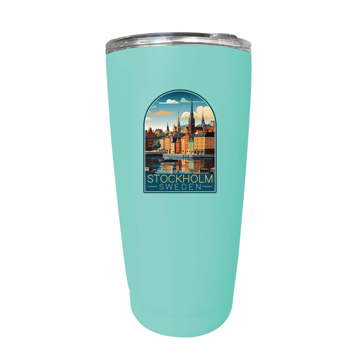 Stockholm Sweden Design A Souvenir 16 oz Stainless Steel Insulated Tumbler Image 7