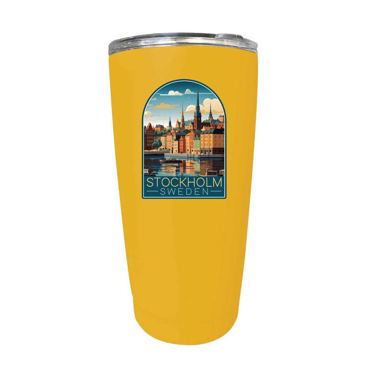 Stockholm Sweden Design A Souvenir 16 oz Stainless Steel Insulated Tumbler Image 9