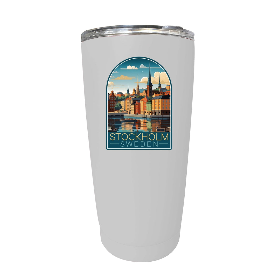 Stockholm Sweden Design A Souvenir 16 oz Stainless Steel Insulated Tumbler Image 10