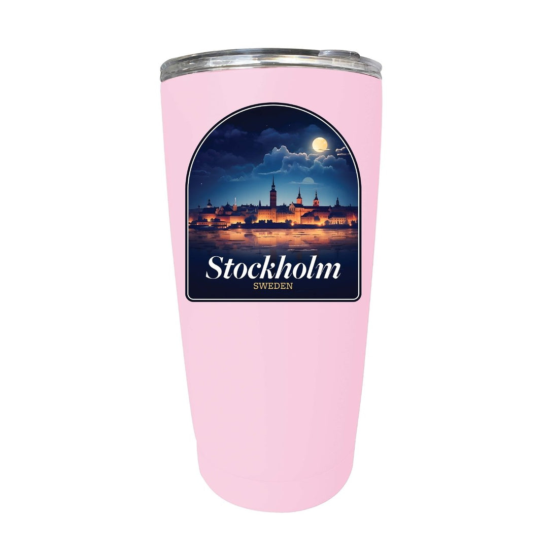 Stockholm Sweden Design B Souvenir 16 oz Stainless Steel Insulated Tumbler Image 6