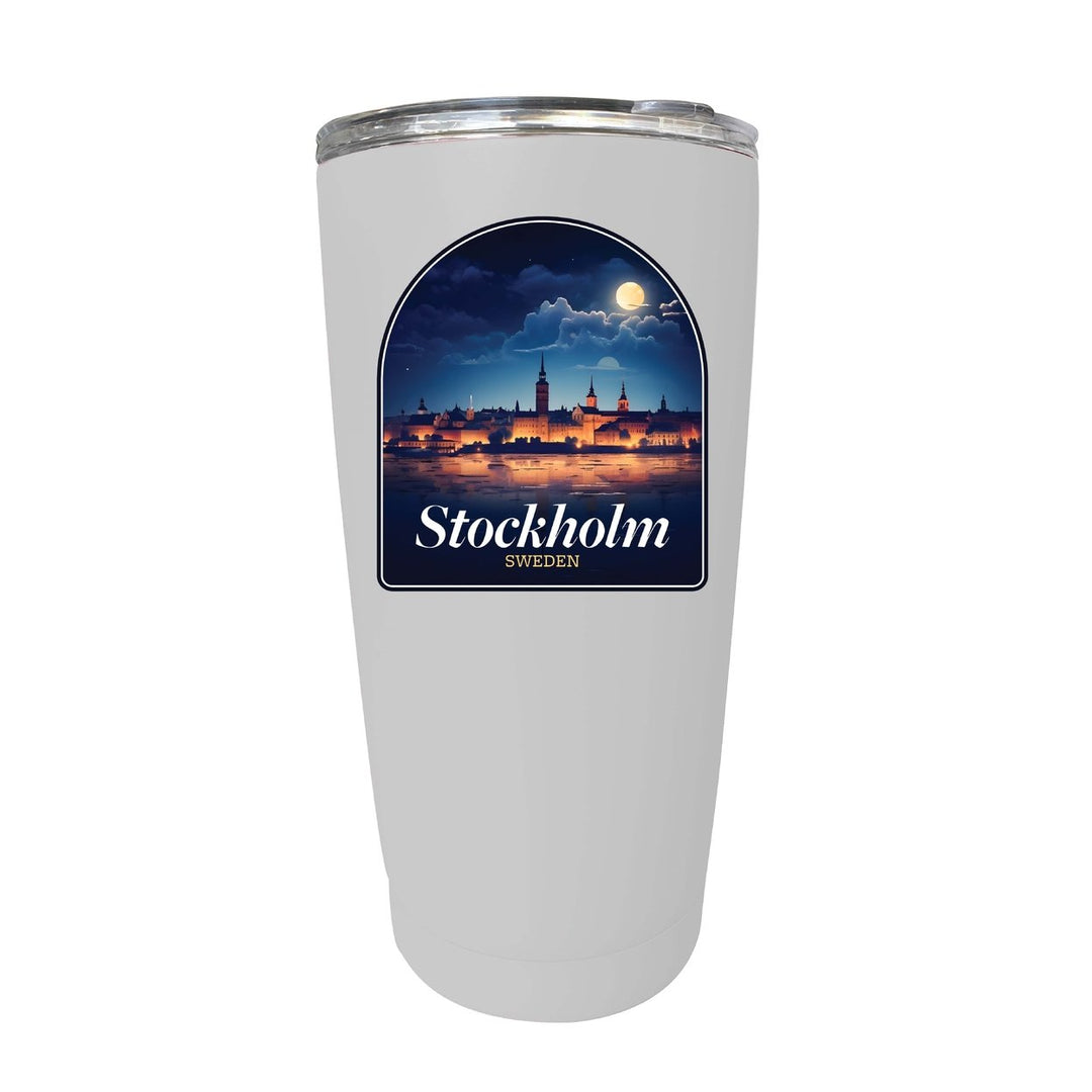 Stockholm Sweden Design B Souvenir 16 oz Stainless Steel Insulated Tumbler Image 7