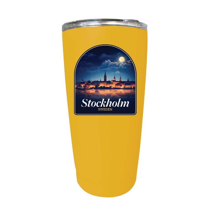 Stockholm Sweden Design B Souvenir 16 oz Stainless Steel Insulated Tumbler Image 9