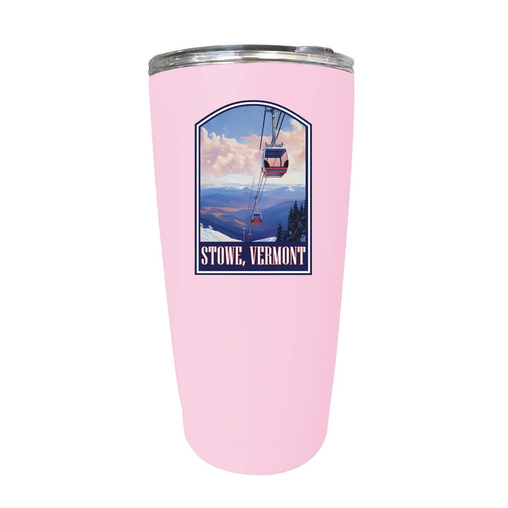 Stowe Mountain Vermont Design B Souvenir 16 oz Stainless Steel Insulated Tumbler Image 2