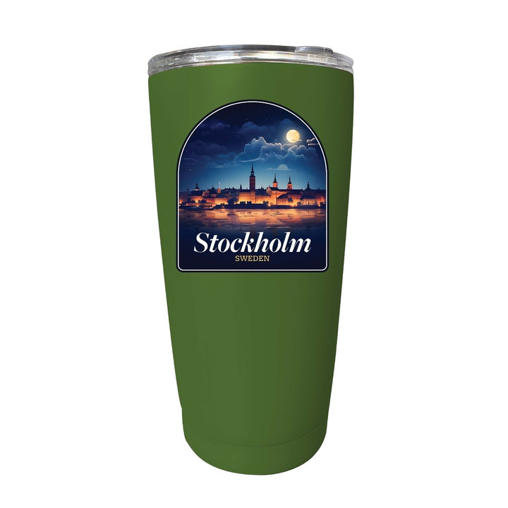 Stockholm Sweden Design B Souvenir 16 oz Stainless Steel Insulated Tumbler Image 11