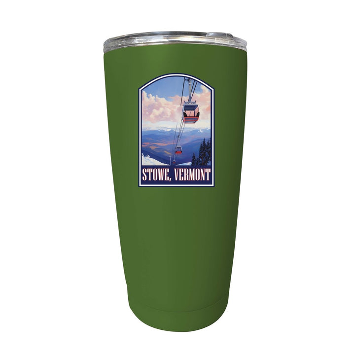 Stowe Mountain Vermont Design B Souvenir 16 oz Stainless Steel Insulated Tumbler Image 4