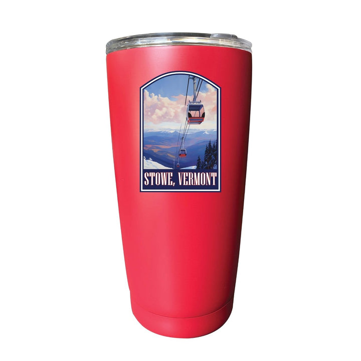 Stowe Mountain Vermont Design B Souvenir 16 oz Stainless Steel Insulated Tumbler Image 1