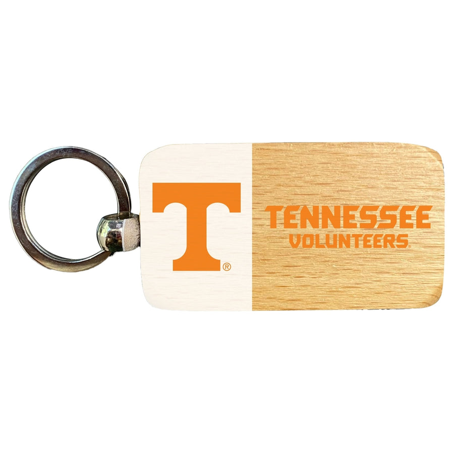 Tennessee Knoxville Volunteers 2.5 x 1-Inch Wooden Keychain Officially Licensed Collegiate Product Image 1