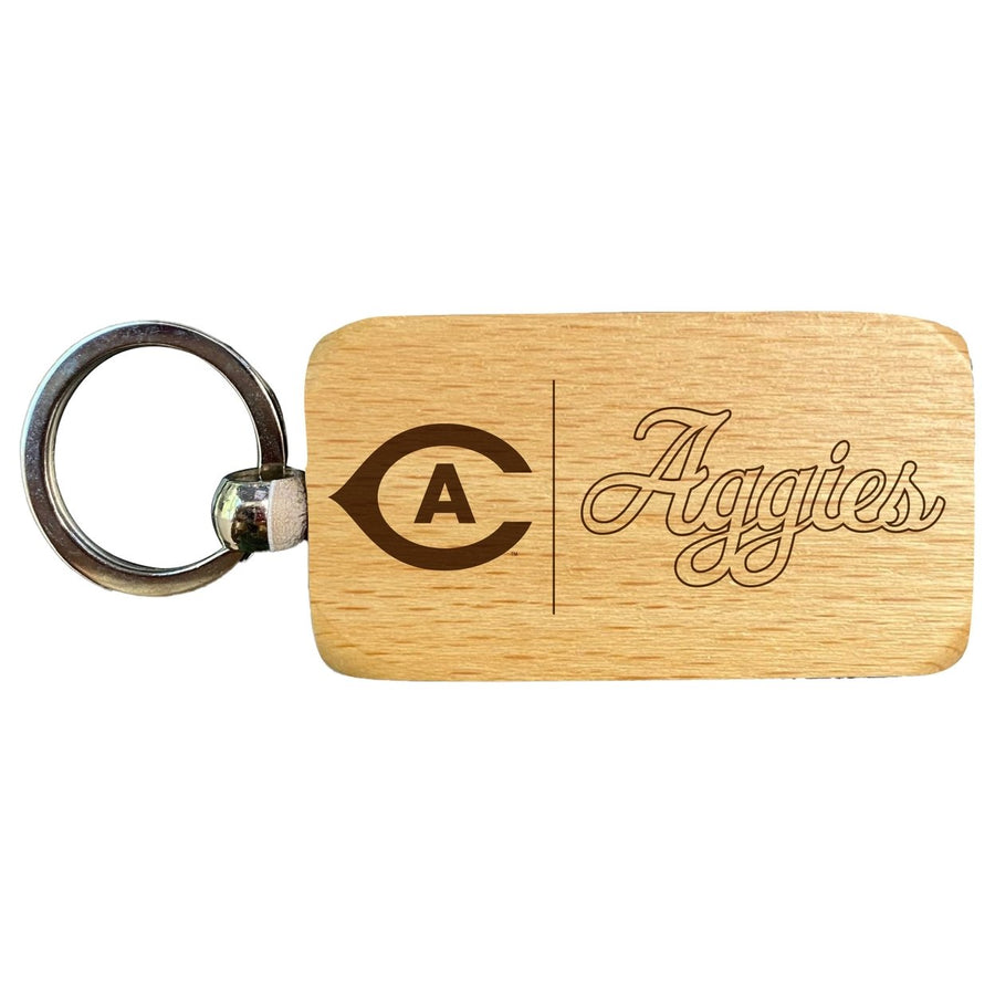 UC Davis Aggies 2.5 x 1-Inch Engraved Wooden Keychain Officially Licensed Collegiate Product Image 1