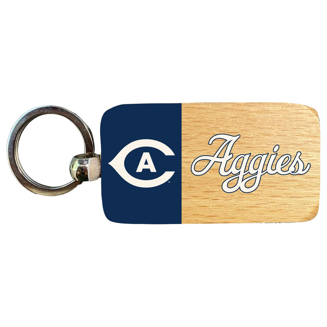 UC Davis Aggies 2.5 x 1-Inch Wooden Keychain Officially Licensed Collegiate Product Image 1