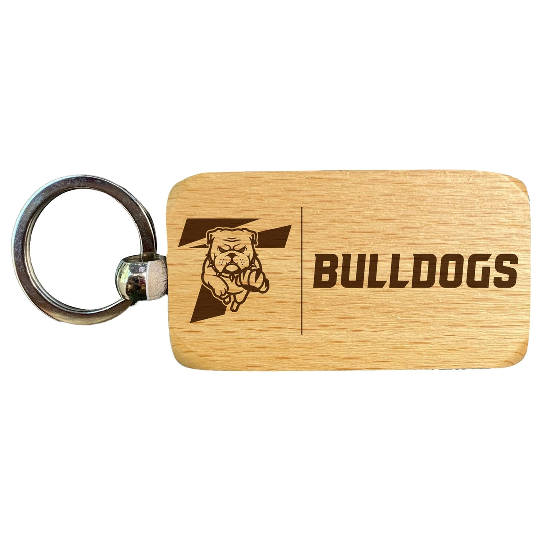 Truman State University 2.5 x 1-Inch Engraved Wooden Keychain Officially Licensed Collegiate Product Image 1