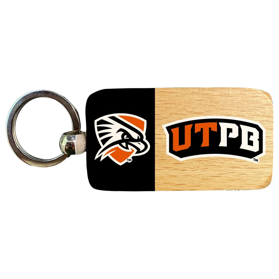 University of Texas of the Permian Basin 2.5 x 1-Inch Wooden Keychain Officially Licensed Collegiate Product Image 1