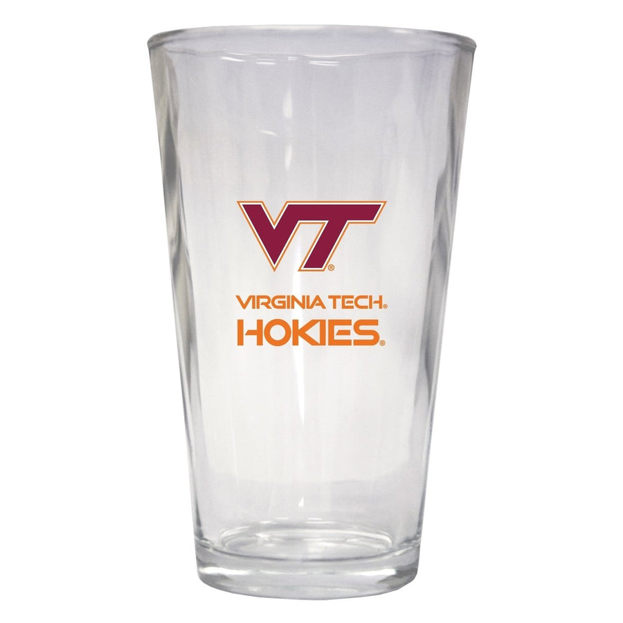 Virginia Tech Hokies 16 oz Pint Glass Officially Licensed Collegiate Product Image 1