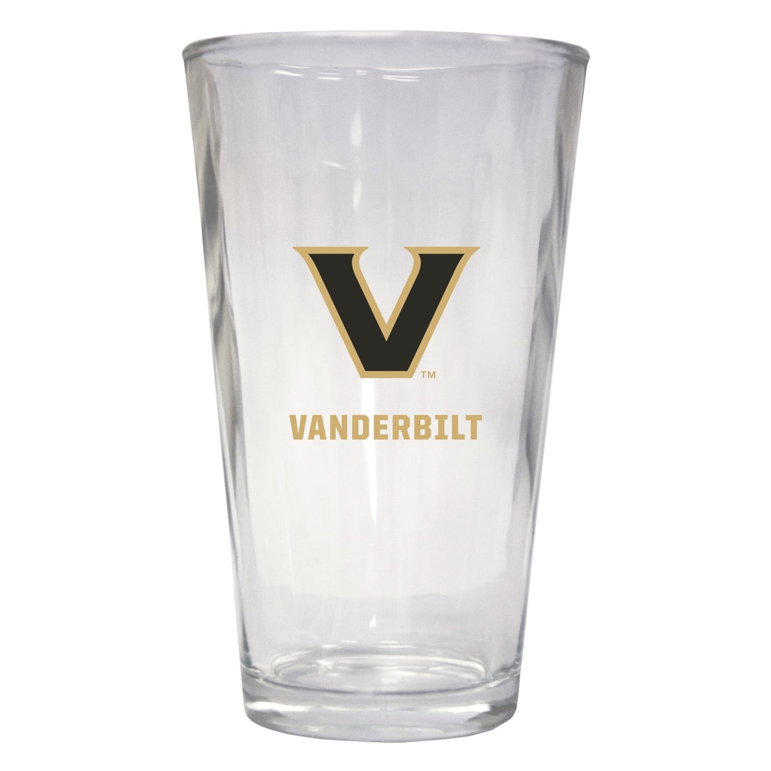 Vanderbilt University 16 oz Pint Glass Officially Licensed Collegiate Product Image 1