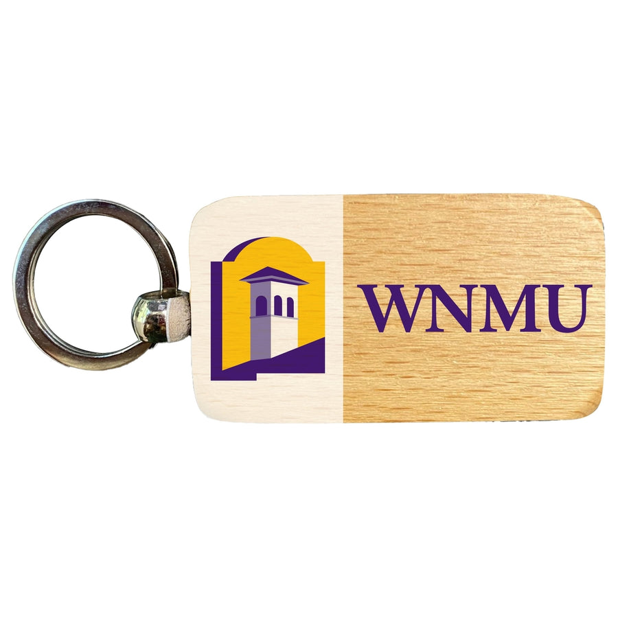 Western Mexico University 2.5 x 1-Inch Wooden Keychain Officially Licensed Collegiate Product Image 1