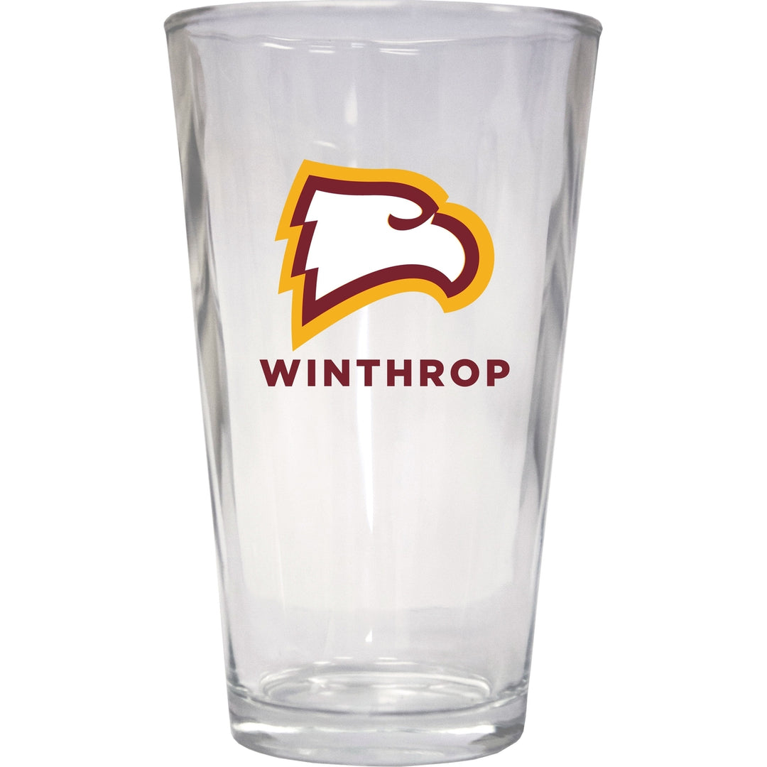 Winthrop University 16 oz Pint Glass Officially Licensed Collegiate Product Image 1