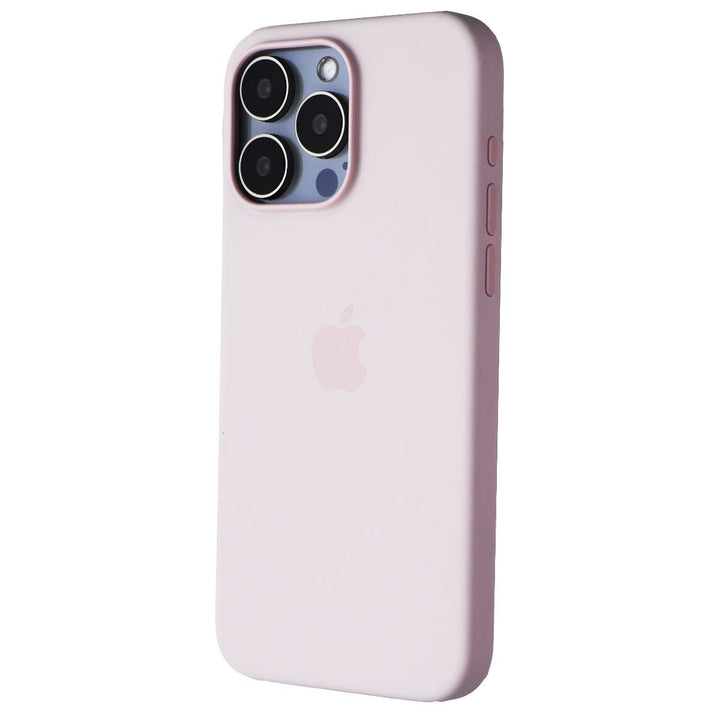 Apple Official Silicone Case for MagSafe for iPhone 15 Pro Max - Light Pink Image 1