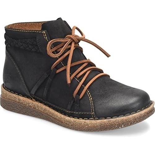 Born Womens Temple II Boot Black Distressed - BR0027409 BLACK DISTRESSED Image 1