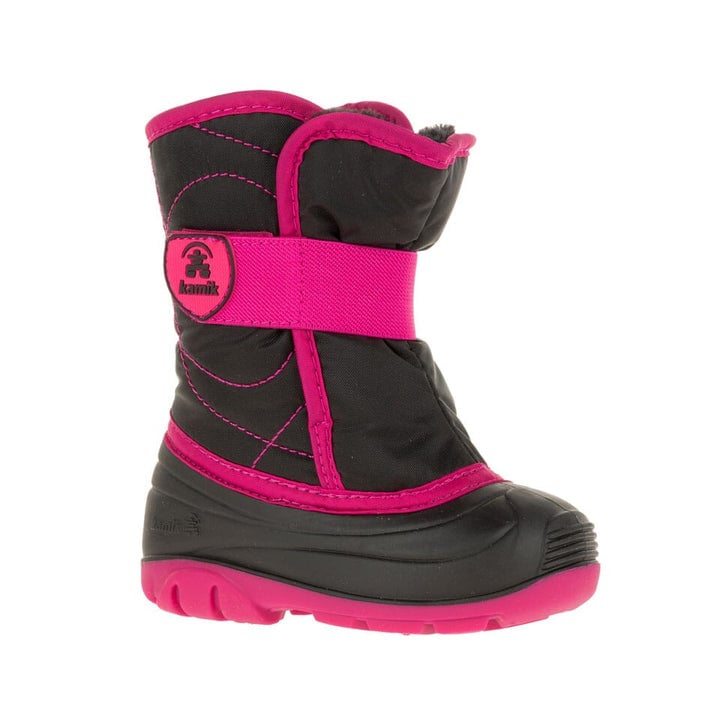 Kamik Snowbug 3 Winter Boot Black Rose Toddlers Size 5 Waterproof Insulated Image 1