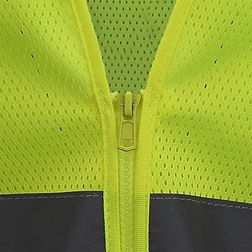 Radians High Visibility Vest Class 2 Zipper Closure HI VIS Orange Polyester Mesh Image 4