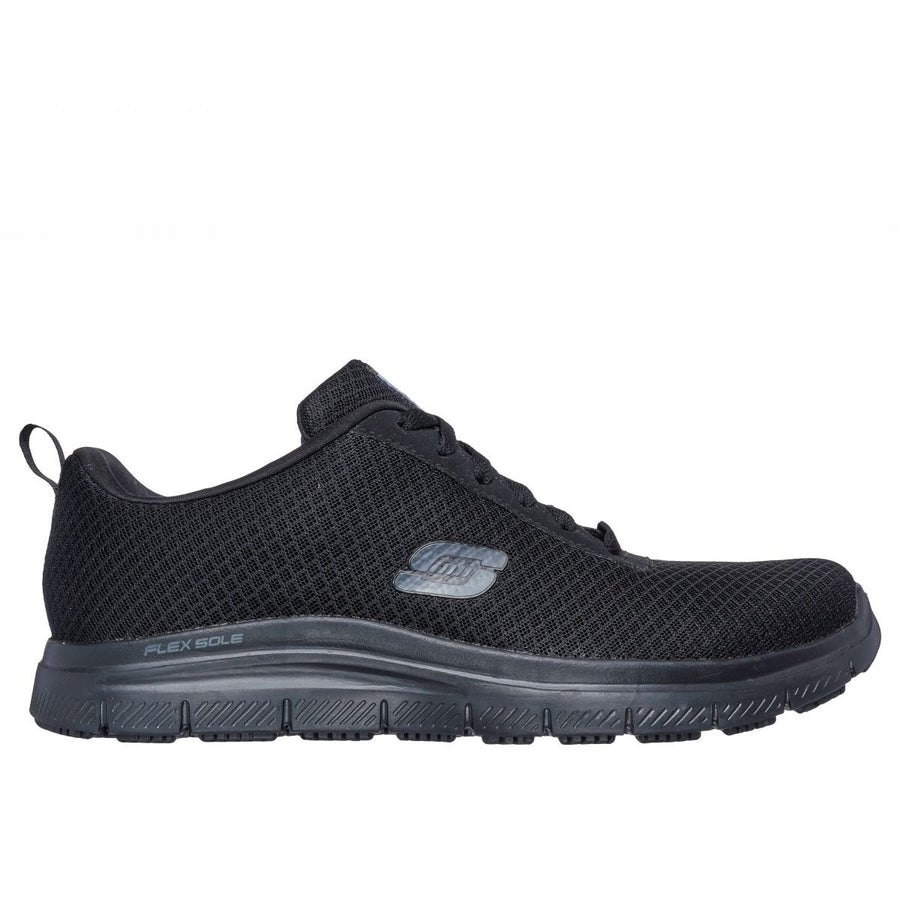 SKECHERS WORK Mens Relaxed Fit: Flex Advantage - Bendon SR Soft Toe Slip Resistant Work Shoe Black - 77125-BLK 12-D Image 1