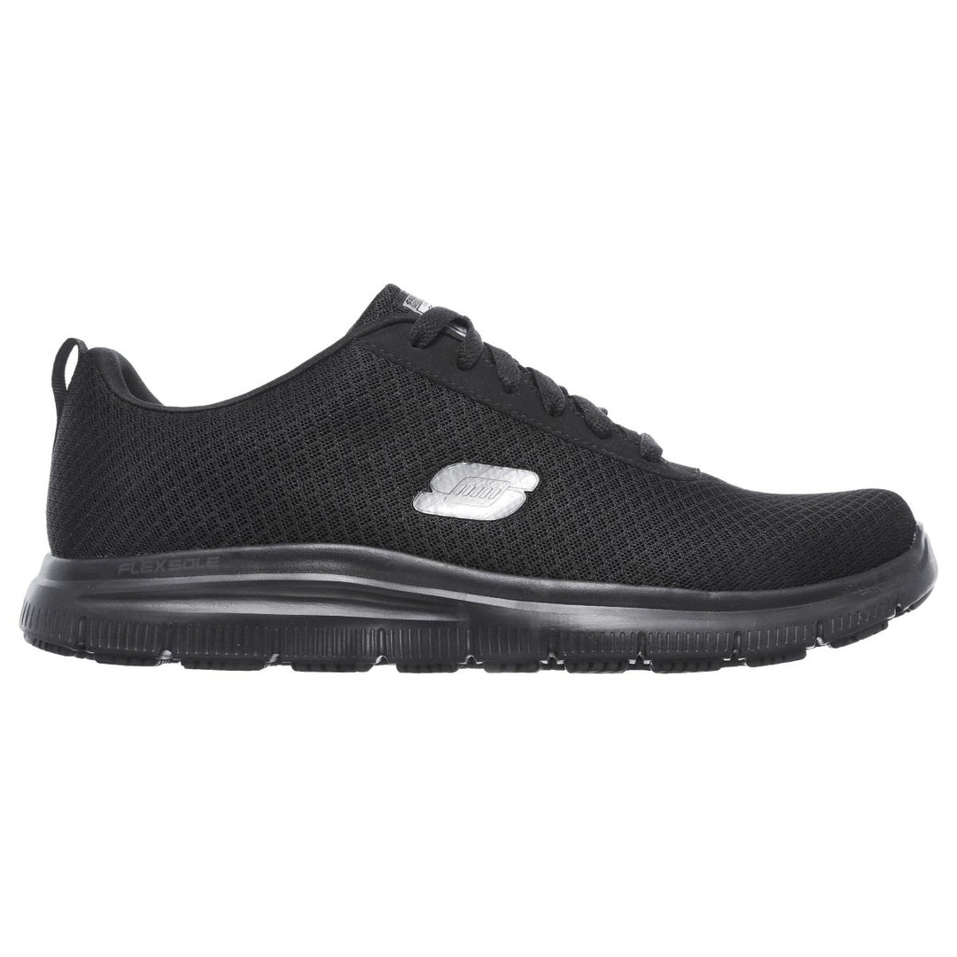 SKECHERS WORK Mens Relaxed Fit: Flex Advantage - Bendon SR Soft Toe Slip Resistant Work Shoe Black - 77125-BLK 12-D Image 2