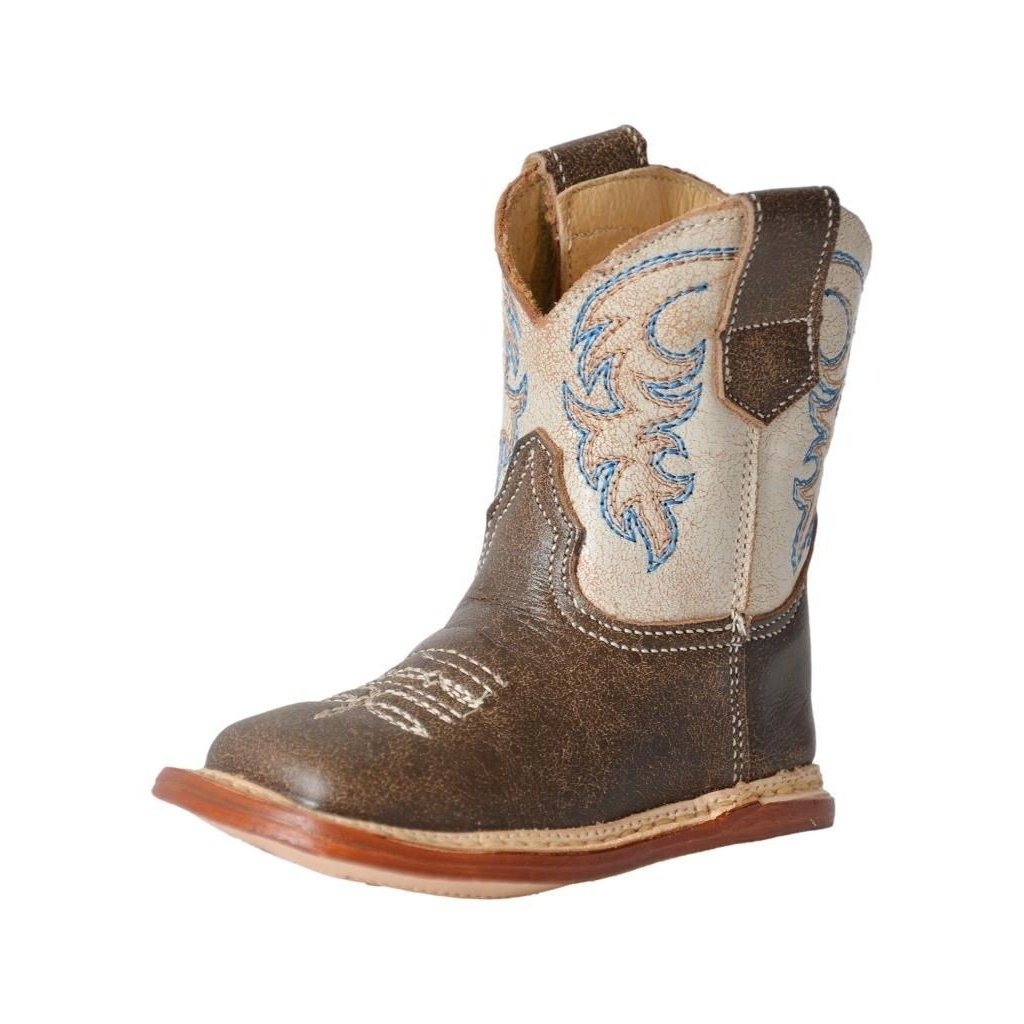 Roper Western Boots Boys Parker Cowbabies Tan 09-016-7912-8246 TA Image 1