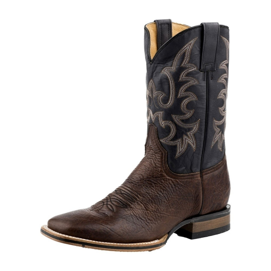 Stetson Western Boots Mens Obadiah Burnish 12-020-8911-3835 BR Image 1