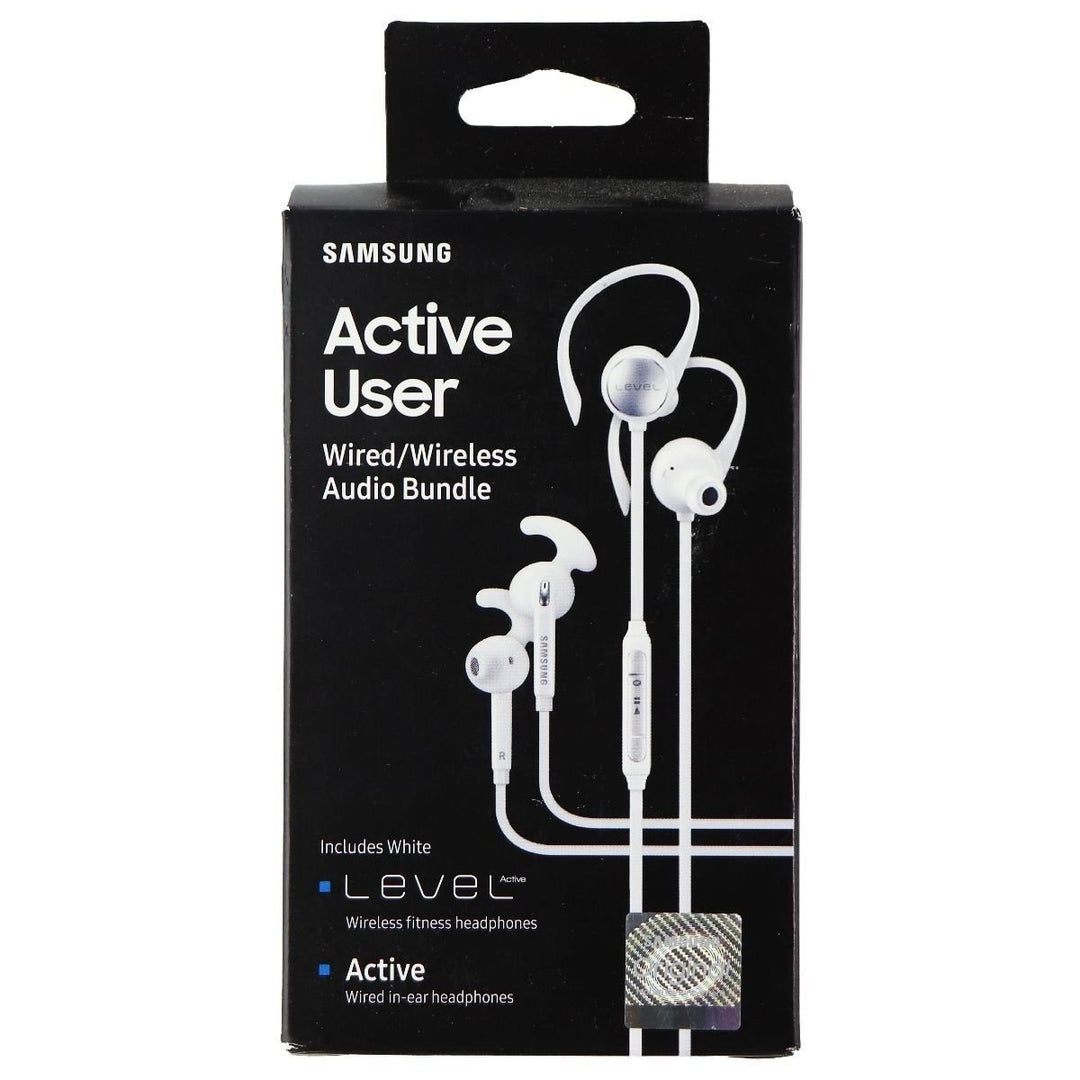 Samsung Wired and Wireless Bundle with Level and Active Series Headphones - White Image 4