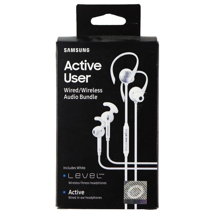 Samsung Wired and Wireless Bundle with Level and Active Series Headphones - White Image 4