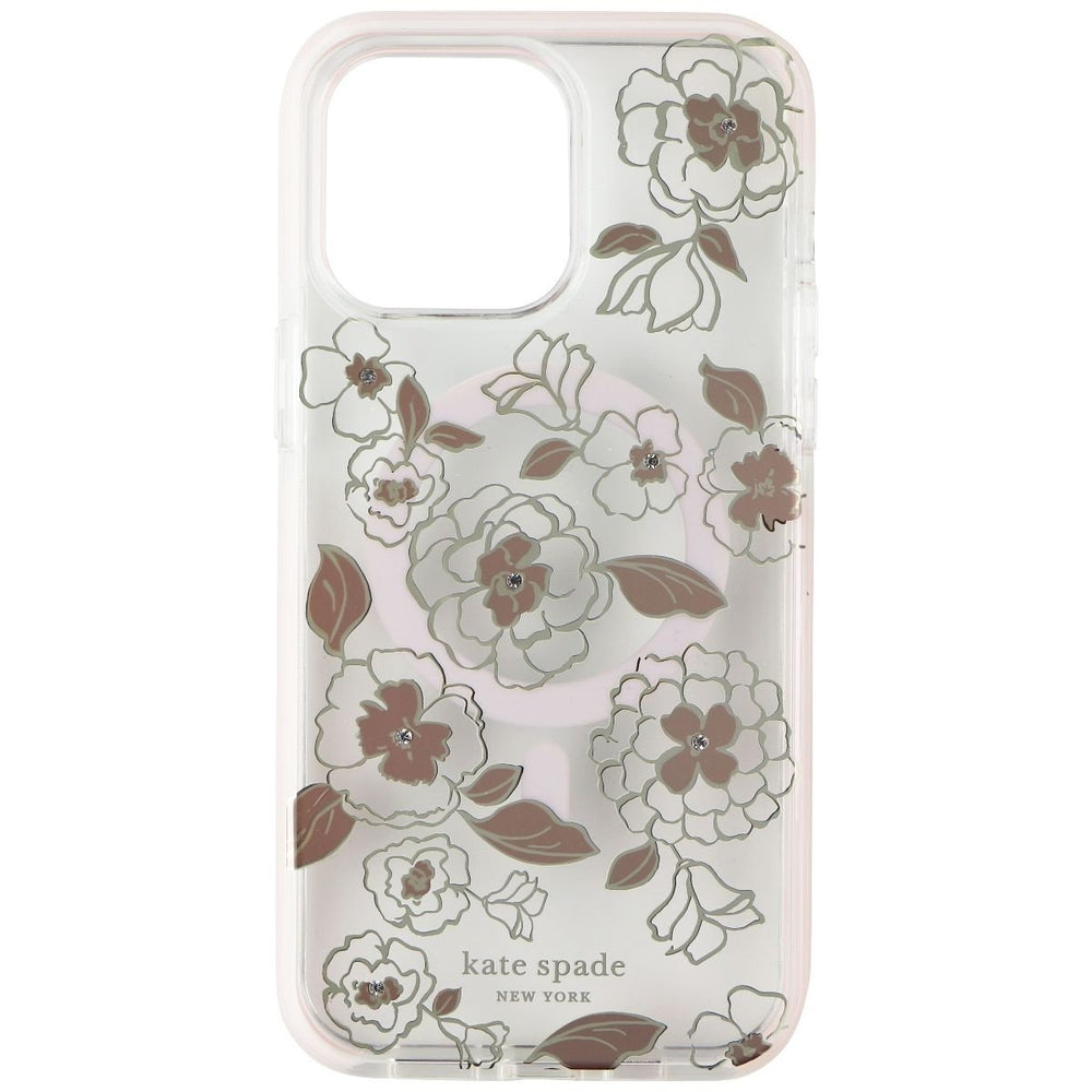 Kate Spade Defensive Case for MagSafe for iPhone 14 Pro Max - Gold Floral Image 2