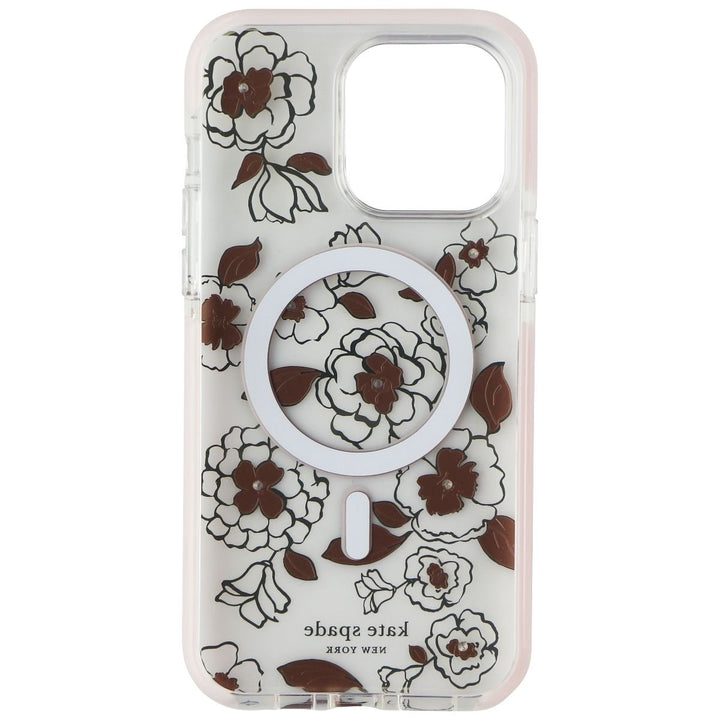 Kate Spade Defensive Case for MagSafe for iPhone 14 Pro Max - Gold Floral Image 3