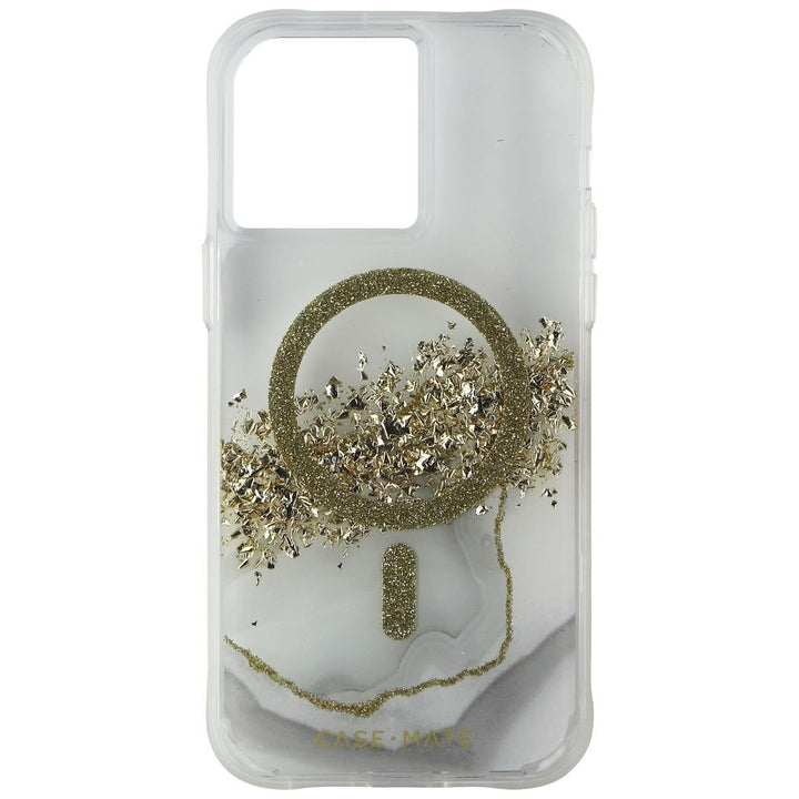 Case-Mate Karat Marble Case for MagSafe for iPhone 14 Pro Max - Clear/Gold Image 2