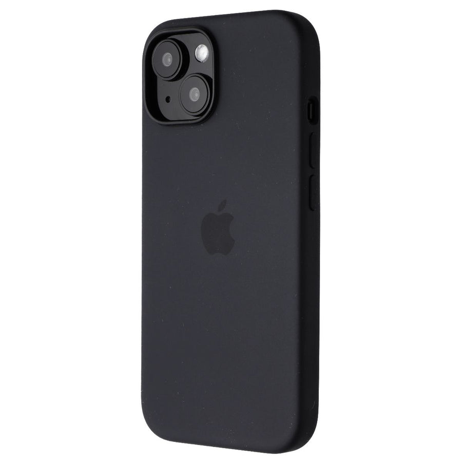 Apple Official Silicone Case for MagSafe for iPhone 15 - Black Image 1