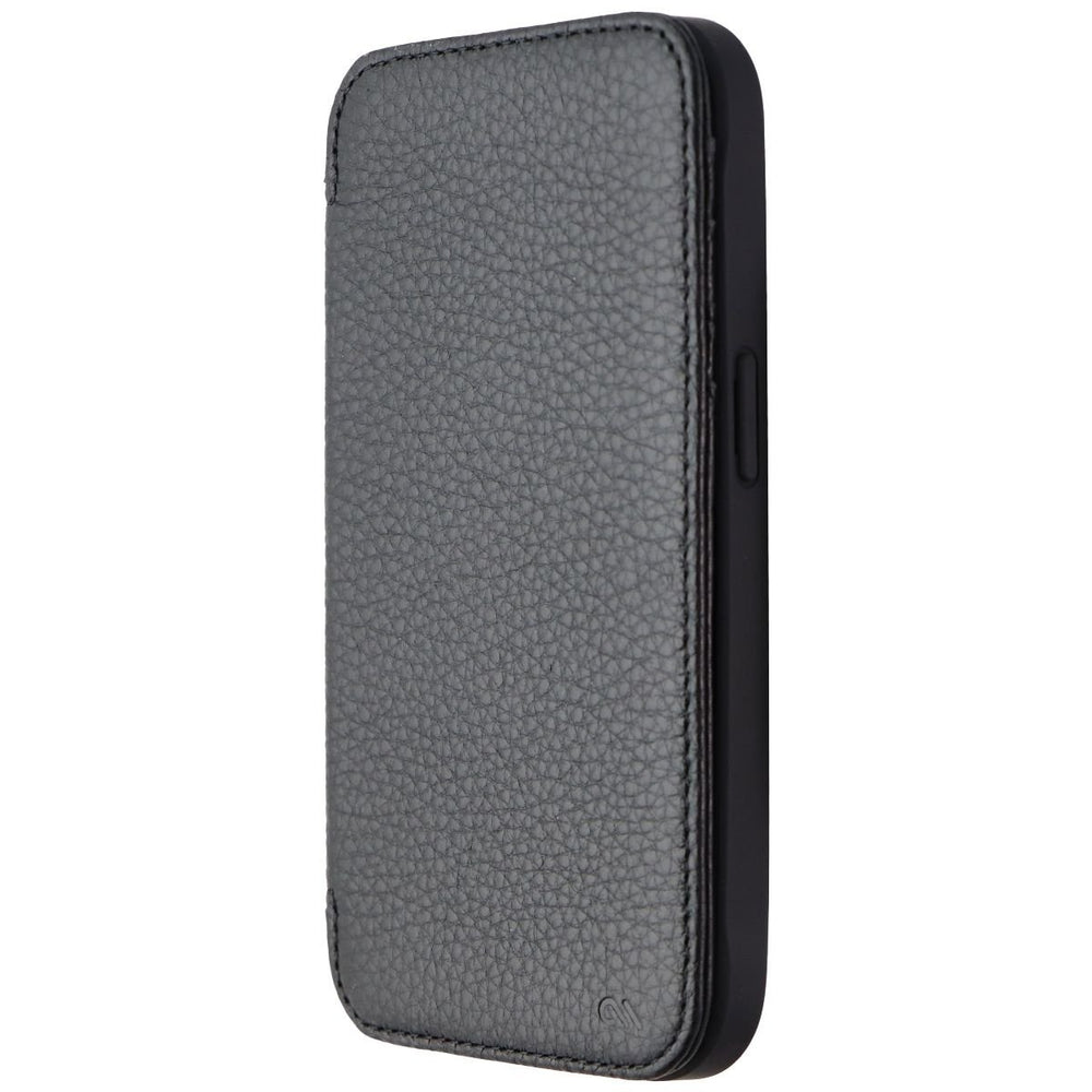 Case-Mate Wallet Folio Leather Case for MagSafe for iPhone 14 Pro - Black Image 2