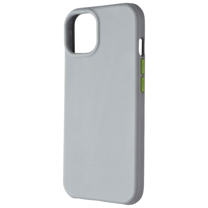 Tech21 EcoSlim Series Soft Case for Apple iPhone 13 - Gray/Lime Image 1