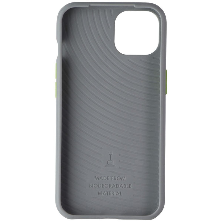 Tech21 EcoSlim Series Soft Case for Apple iPhone 13 - Gray/Lime Image 3