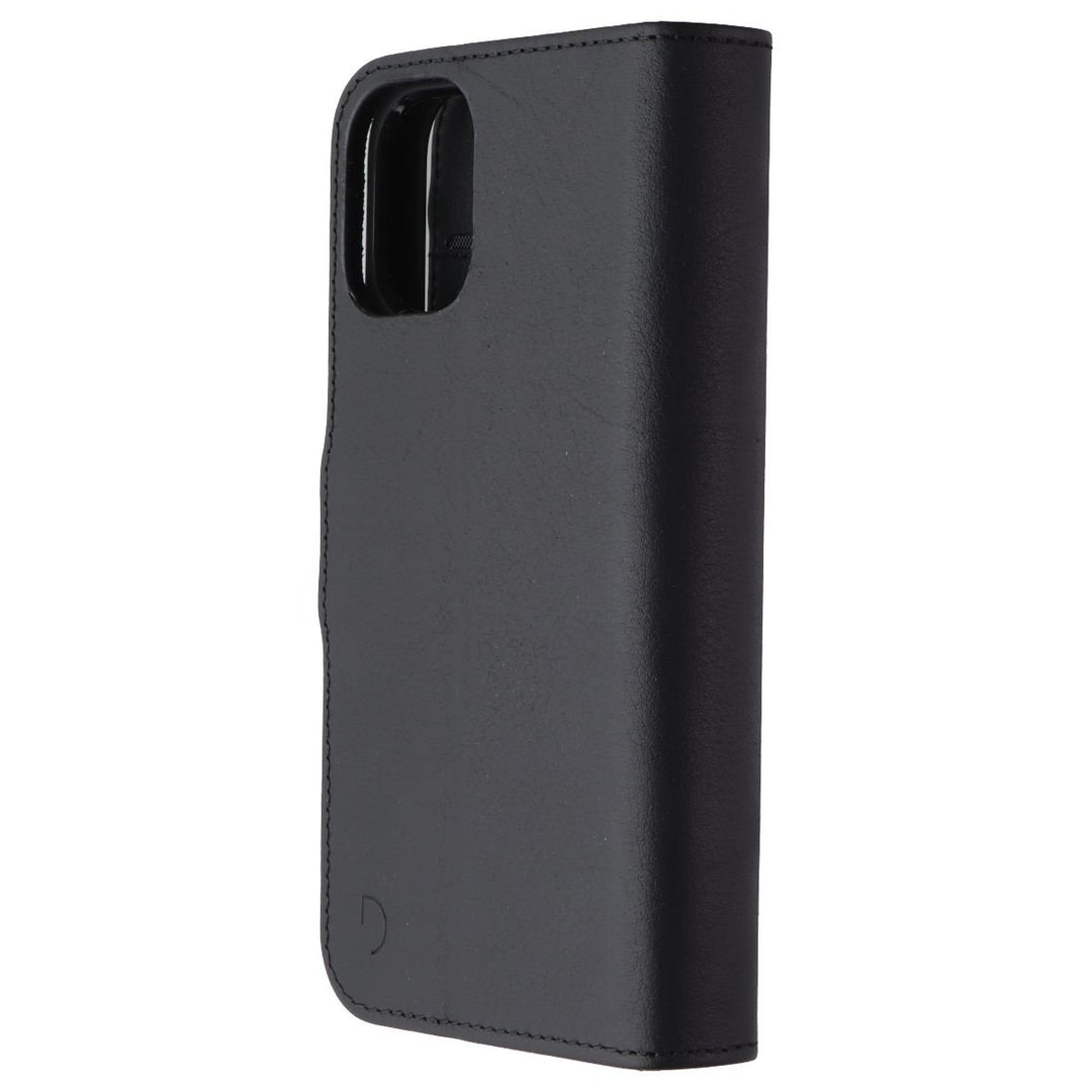 Decoded Detachable 2-in-1 Wallet Case for Apple iPhone 12 Mini - Black Leather Image 1