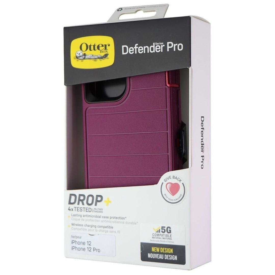 OtterBox Defender Pro Case for Apple iPhone 12 and 12 Pro - Berry Potion Pink Image 4