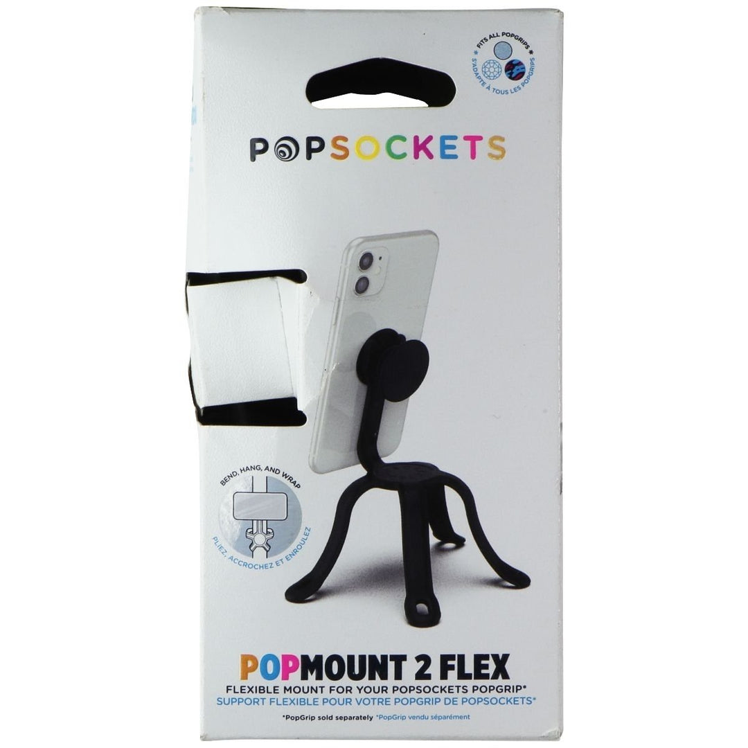 PopSockets: Flexible Phone Mount and StandPhone Tripod Mount - Black Image 1